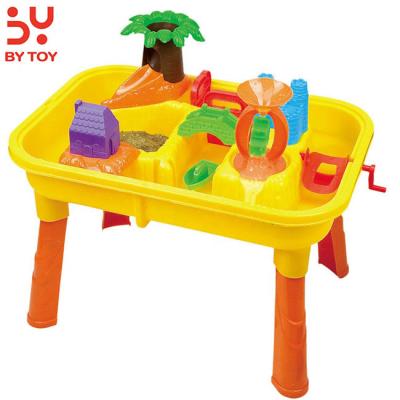 China 2022 Summer Toy Creative Juguete De Playa Baby Sand And Water Table Water Box Kids Children Outdoor Beach Waterwheel Toys Family Play Set for sale