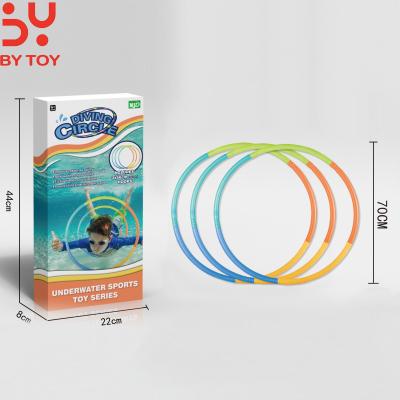 China Factory Assemble Water Sports Swim Ring Kids Floating Toy Underwater Swimming Ring Games Pool Hoop Toys Bath By Diving Rings Diameter 70cm for sale