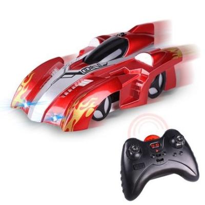 China Toys with LED Forfestival Gift Newly Design RC Car with Led 360 Degree Rotating Light Remote Control Climbing Stunt Toys Machine Wall RC CAR Boy Christmas Gift for sale