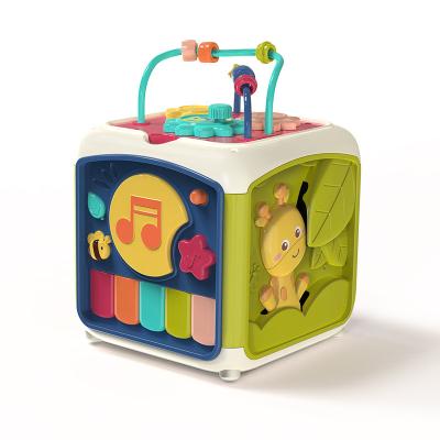 China 2021 New Arrival Baby Toy Multi Function Educational Preschool Game Baby Activity Cube Toy BY007919 for sale