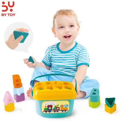 China Baby Educational Geometric Shape Sorter Cognitive Toy Preschool Toys Creative Intelligence Assortment Building Block Children Early Educational Toys for sale