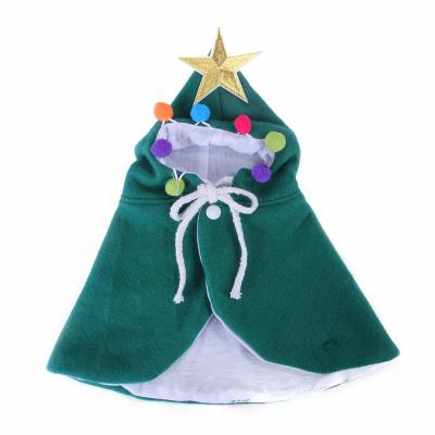 China Sustainable Creative Pet Clothes New Design Funny Christmas Transformation Cat Clothes Cape for sale