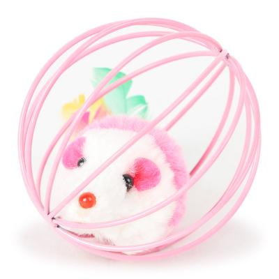 China 2021 Hot Selling Viable Colorful Mouse Cage Interactive Cat Toys For Indoor Cats Play for sale