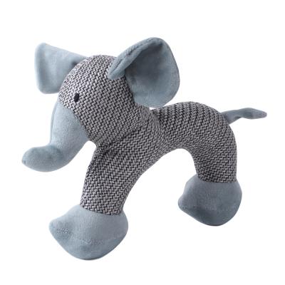 China Viable Elephant Pretend Dog Squeaky Toy Plush Puzzle Pet Toy Interactive Hide And Seek Activity For Dogs for sale