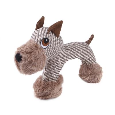 China Viable Cute Dog Pretend Dog Squeaky Toy Plush Puzzle Pet Toy Interactive Hide And Seek Activity For Dogs for sale