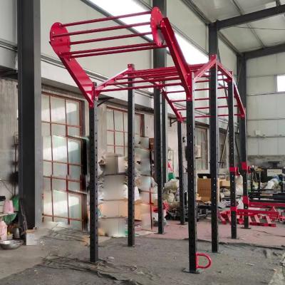 China Kracht Fitness apparatuur Home Power Rack Overhang Cross Fit Rig Voor commerciële Te koop