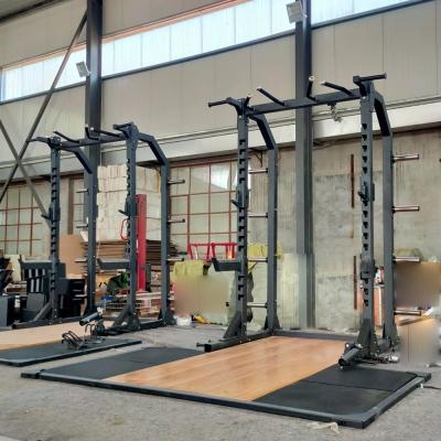 China Commercial Gymnasium Fitness Equipment Hard Pull Training Floor Squat Rack Machine SD003-A for sale