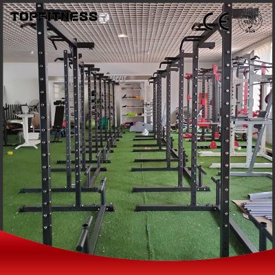 China 2 lagen schilderen Gym apparatuur Gratis gewicht Fitness apparatuur Multi Functie Squat Rack Te koop