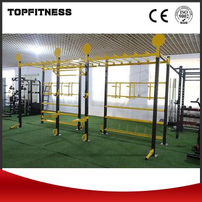 China Staal Multifunktioneel Gymtoestel Training Crossfit Rig Power Cage Rack 5800*1250*3000mm Te koop