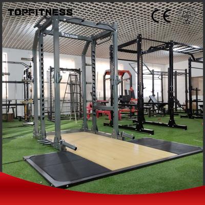 China Leg Exercise Equipment Steel Squat Rack and Weightlifting Platform for Sports Fitness for sale