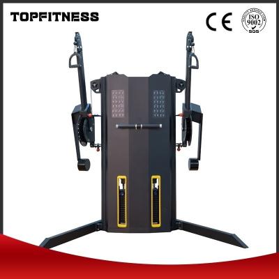 China Folded Gym Equipment Dual Cable Cross Machine Net Weight 260kg for Intensity Workouts for sale