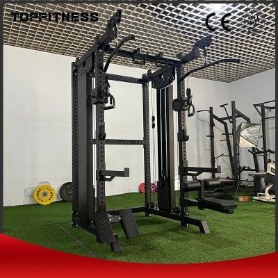 China Steel Bodybuilding Gym Equipment Fitness Smith Machine with Steel Net Weight 380kg for sale