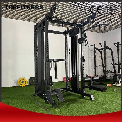 Chine Fonction de musculation Cage électrique de gym personnalisée avec machine Smith multifonctionnelle à vendre