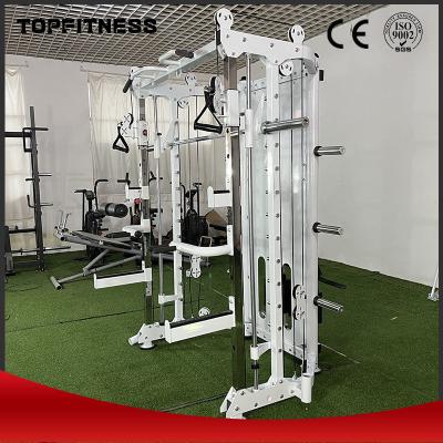 Chine Equipement de remise en forme professionnel de force squat rack machine Smith 3D avec séparateur de câbles à vendre