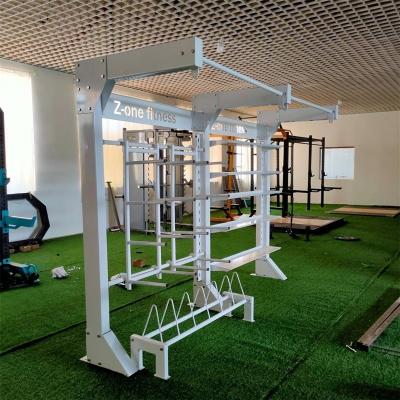 China Steel Lifting Home Gym Smith Machine 2 Layers Painting Adjustable Power Squat Rack for sale