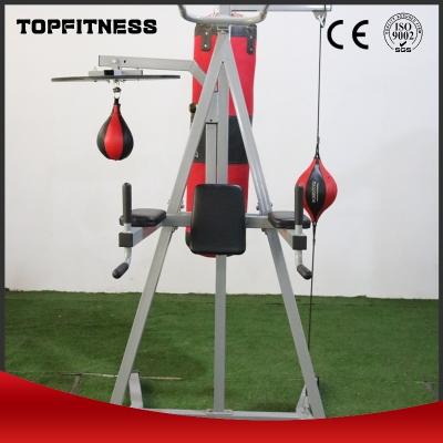 China Función de construcción de la carrocería de acero Portador de bolsas de arena ajustable para bolsas de boxeo portátiles en venta