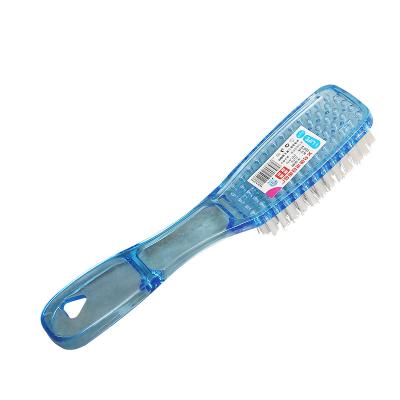 China Professional Soft Crystal Plastic Brush Clear Plastic Strong Clear Household Decontamination Shoes Hair Shoe Brush for sale