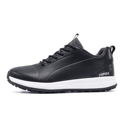 China Fashion \ high quality professional leather outdoor men breathable non-slip comfortable \ durable \ breathable \ lit new golf sport golf shoes for sale