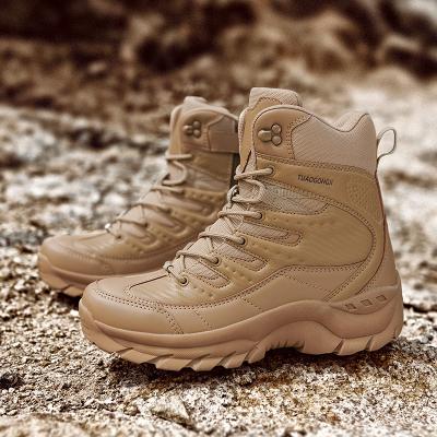 China New men's fashion trend outdoor men's training military tactical boots shoes breathable non-slip wear-resistant army boots for sale