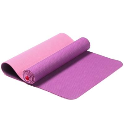 China Eco-Friendly Large Size Hot Tape Yoga Mat Floor Exercises Tape Yoga Mat With Carry Straps for sale