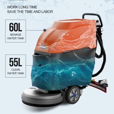 China Hotel Gaoge Factory Price A1 21 Inch Industry Commercial Cleaning Machine Walk-Behind Hand Push Floor Scrubber Dryer for sale