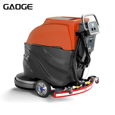 China A1 Electric Hand Push Scrubber Gaoge Factory Price 21 Inch Commercial Cleaning Equipment Walk-Behind Hand Push Floor Scrubber Dryer For Shopping Mall for sale