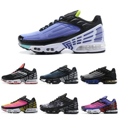 China EVA New Fashion Leather Sport Shoes Mens Brand Running Sports Shoes Air Cushion TN Sneakers for sale