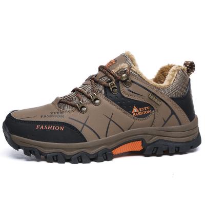 China Rubber Mens Leisure Sports Shoes Outdoor Hiking Shoes With Fleece Travel Sports Hiking Shoes for sale