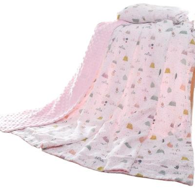 China SuperSeed AG-0407 PORTABLE Cute Cotton Wrap Muslin Blanket, Muslin Wrap Baby Blanket for sale