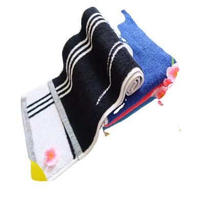 China Jacquard Terry QUICK DRY Soft Hand Towel For Black Cotton Sports Face Towel for sale