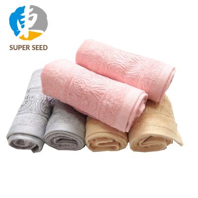 China QUICK DRY Bamboo Microfiber Hand Towel For Embossed Custom Logos for sale