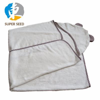 China SuperSeed AB-11505 QUICK DRY bamboo baby towel hooded bamboo with ear for sale