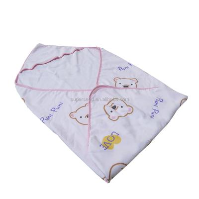 China Disposable 100% Cotton Muslin Gauze With Terry Towel With Dye Printing Kids Hooded Towel for sale