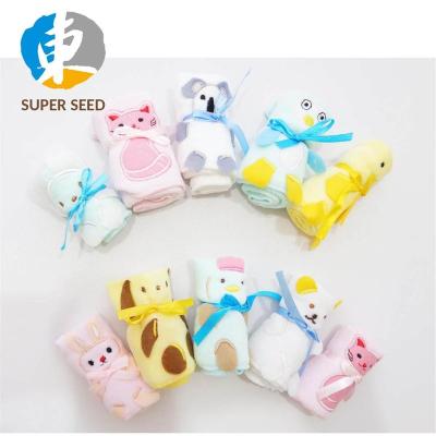 China 2017 QUICK DRY cute cartoon face towel for baby small 100% cotton face towel for sale