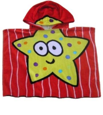 China Disposable Customize Hooded Design Cotton Beach Towel Kids for sale