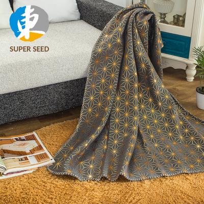 China SuperSeed AG-015 Disposable Fall Cheap Throw Blanket , Cheap Polyester Throw Blanket Custom for sale