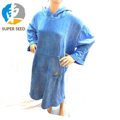 China Breathable Cotton Single Hooded Bathrobe For Women With Cheap Price for sale