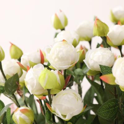 China Craft Flower Arranging Eternity Forever Small Rose Home Wedding Decoration Photography Props Artificial Flower Faux Plant Floral for sale