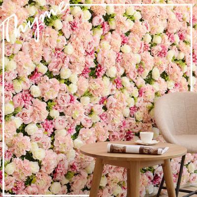 China Real Silk Rose Hydrangea Artificial Flower Wall Wedding Table Centerpieces Factory Direct Sales Contact Wedding Decoration for sale