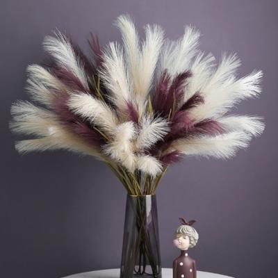 China Natural touch artificial pampas grass dried natural pampas grass for wedding decoration artificial pampas grass for sale