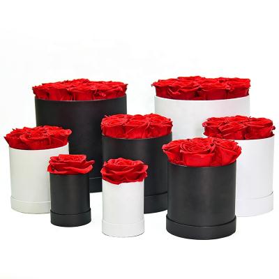 China Best Natural Preserved Eternal Flower Eternal Flower and Garland Decorative Rose Heads Floral Gift Box for sale