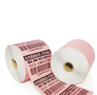 China Waterproof OEM Accept Direct Thermal Shipping Labels Roll Up Self Adhesive Labels for sale