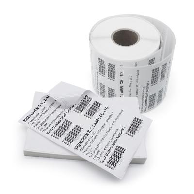 China Premium Quality 100x150 Heat Sensitive Thermal Labels Compatible Sticker Blank Roll Shipping Barcode Direct Thermal Stickers Label for sale