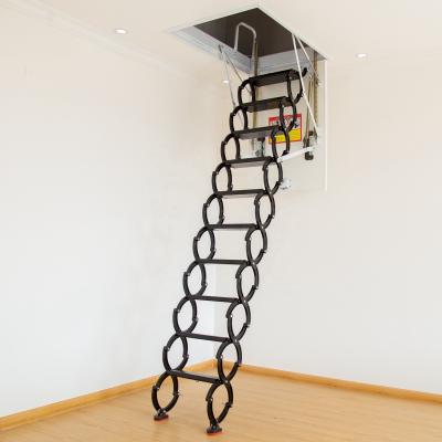 China Modern Customized Luxury Hatch Folding Stairs For Loft Loft Retractable Scissor Ladder for sale