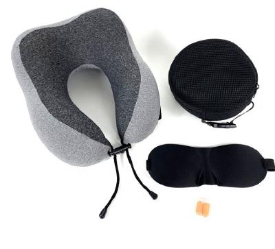 China Best Selling PORTABLE Soft Comfortable Car Office Travel Neck Memory Foam U Shaped Pillow for sale