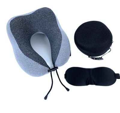 China PORTABLE Pain Free Space Saving Memory Foam U Shape Bedding Car Headrest Travel Neck Pillow for sale