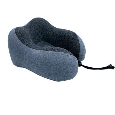 China PORTABLE Flexible Soft Memory Foam U Shape Creative Cooling Massage Car Travel Neck Pillow for sale