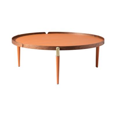 China More Color Modern Large Coffee Table Modern Round Center Table Wooden Living Room Tea Tables for sale