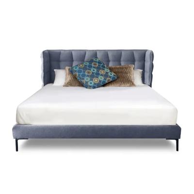 China Luxury C Shape Headboard 2021 Bedroom Furniture C Shape Soft Wide Headboard Bed King Size Bed Frame for sale