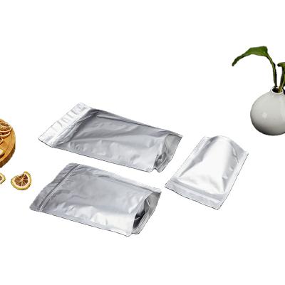 China Pure Aluminum Moisture Proof Self-supporting Cat Food Food Aluminum Foil Bag Large Tea Self-Sealing Aluminum Foil Bag Small Self-Sealing Packaging Bag for sale